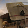 ship at the aladdin, near where it rains on the half hour