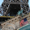 american flags in paris